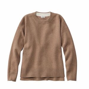 L.L. Bean Women's Camel Crewneck Sweater
